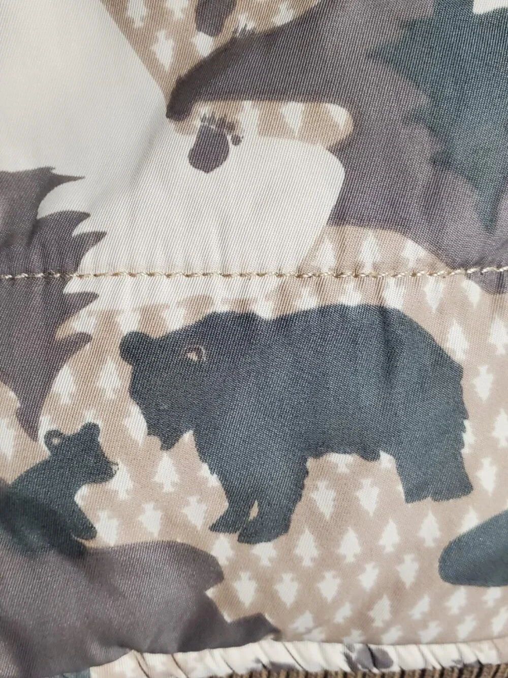 Gymboree Reversible Puffer Vest 'Little Bear Cub' Patch